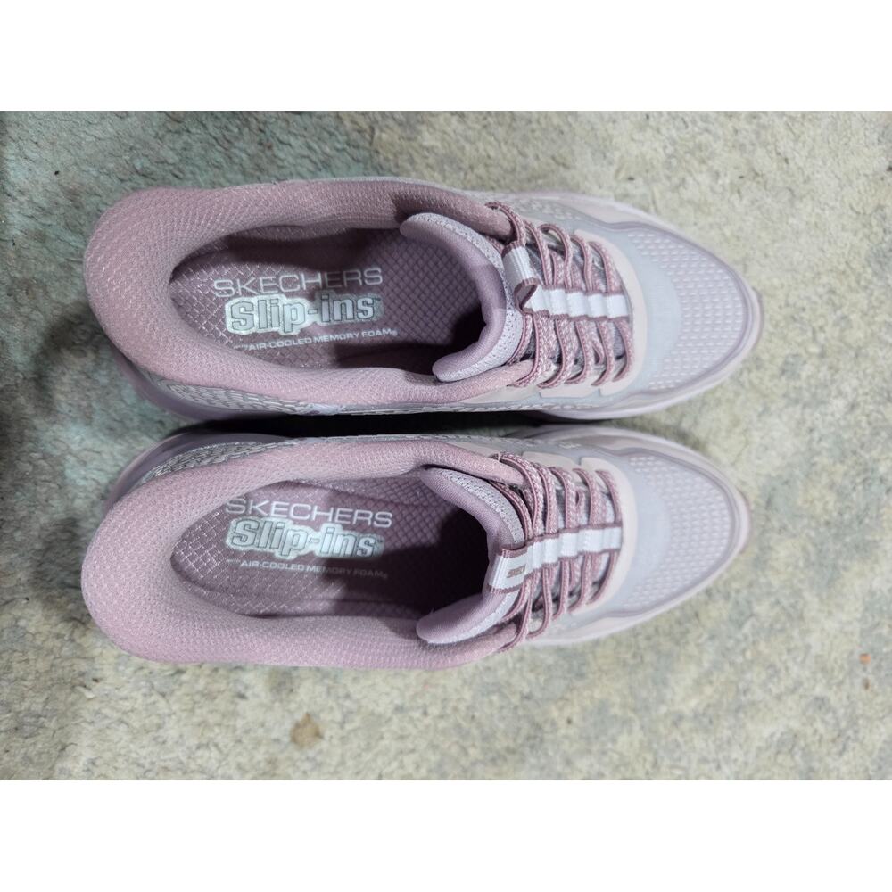 Womens Lavendar Back Mist Skechers Slip On Sneakers Shoes Size 9 - Picture 3 of 6
